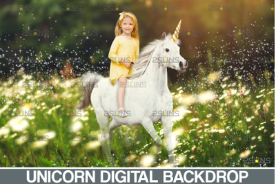 Majestic unicorn backdrop &amp; Flower backdrop photoshop