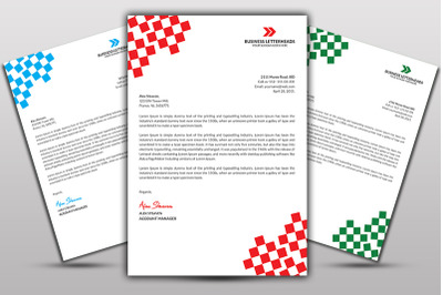 Letterhead Print Template