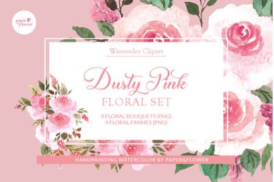 Dusty Pink Floral Set