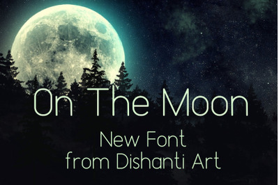 On The Moon Display Font