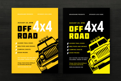 Off Road Competition Flyer Template