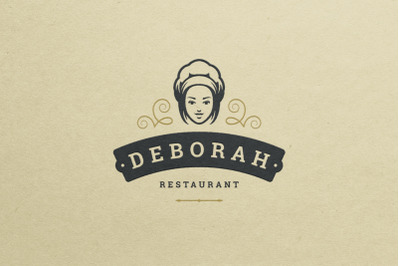 Logotype design for brand of restaurant