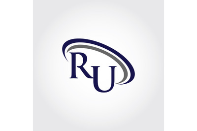 Monogram RU Logo Design