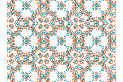 Pattern Abstract Orange Blue Color