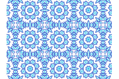 Pattern Abstract Blue Color Design