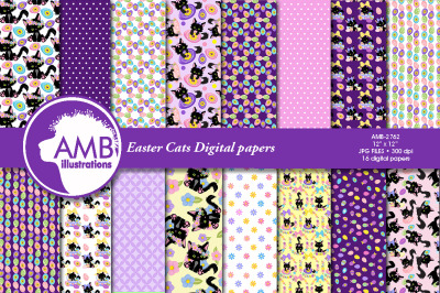 Easter Cats Papers AMB-2762