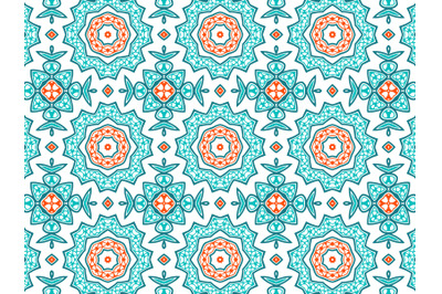 Pattern Abstract Blue Orange Color