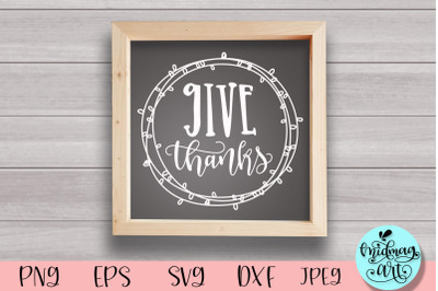 Give thanks wood sign svg&2C; thanksgiving wood sign svg