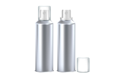 Deodorant Hygienic Product Blank Bottle Set Vector