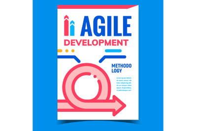 Agile Development Creative Promo Poster Vector