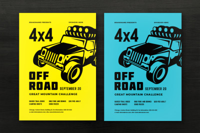 Off Road Competition Flyer Template