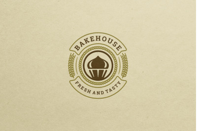 Bakery Shop Logo Design Template