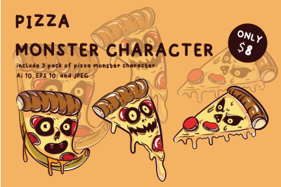 Pizza Monster Character