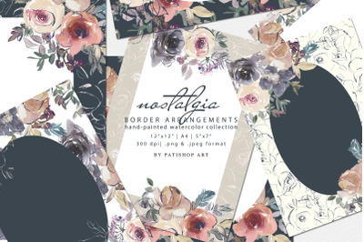 Watercolor Floral Background Collection