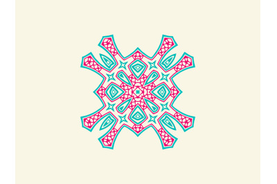 Ornament Abstract Tosca Pink Color
