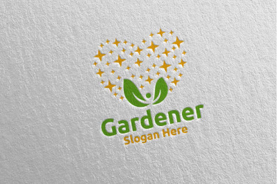 Love Botanical Gardener Logo Design 24