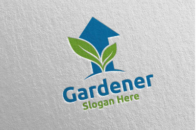 Growth Botanical Gardener Logo Design 27