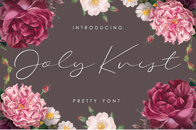 Joly Cvist - Pretty font