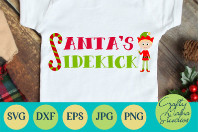 Christmas Svg Elf Svg Elf Squad Svg Santa Svg Santa S Sidekick By Crafty Mama Studios Thehungryjpeg Com