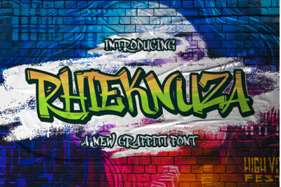 Rhieknuza - Graffiti Font