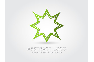Logo Abstract Gradation Green Color