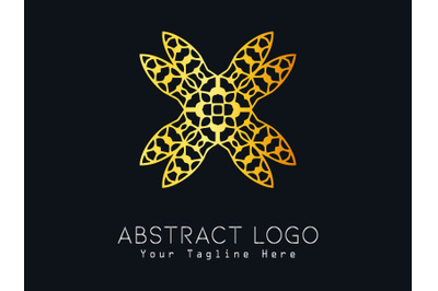 Logo Abstract Gold Color