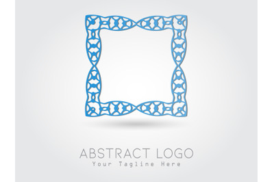 Logo Abstract Gradation Blue Color