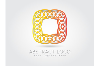 Logo Abstract Gold Color Design