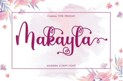 Makayla Beautiful Script Font