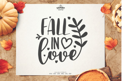 Fall in Love SVG| Autumn SVG Files
