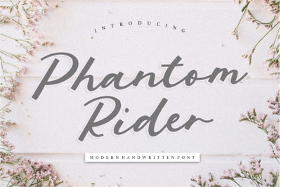 Phantom Rider Modern Handwritten Font