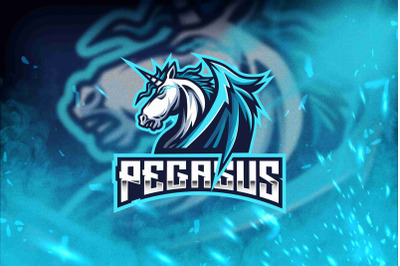 Pegasus Esport Logo Template