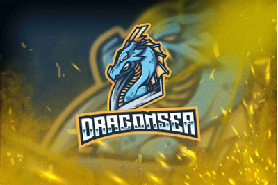 Dragon Sea Esport Logo Template