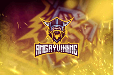 Angry Viking Esport Logo Template