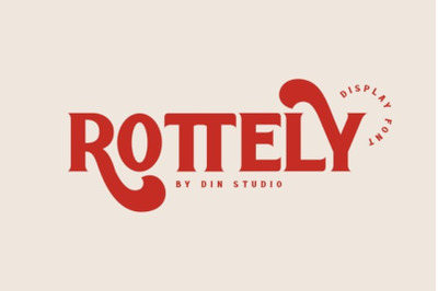 Rotelly Display Font