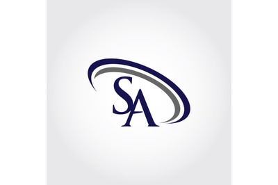 Monogram SA Logo Design