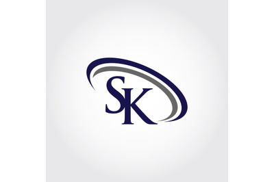 Monogram SK Logo Design