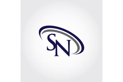 Monogram SN Logo Design