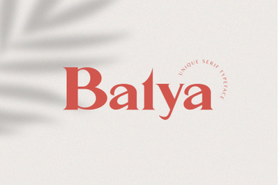Balya Serif Font