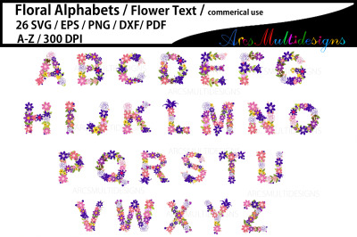 Wedding Floral Text Cut files vector Bundle