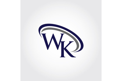 Monogram WK Logo Design