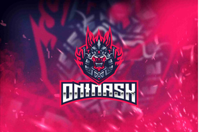 Onimask Esport Logo Template