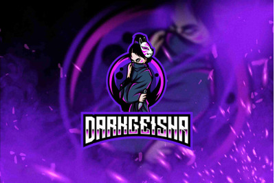 Dark Geisha Esport Logo Template