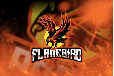 Flame Bird Esport Logo Template