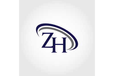Monogram ZH Logo Design