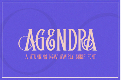 Agendra Serif Font (Serif Fonts, Luxury Fonts, Stunning Fonts)