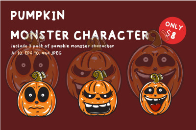 Pumpkin Monster Character