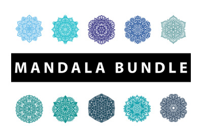 Mandala Pack 10 Item Blue