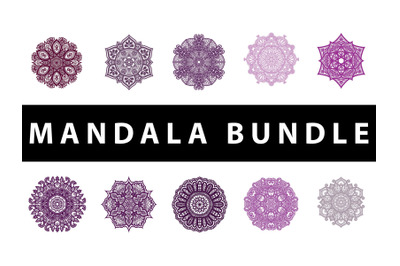 Mandala Pack 10 Item Purple