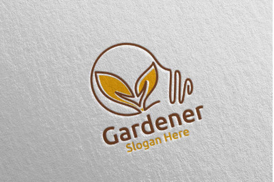 Idea Botanical Gardener Logo Design 42